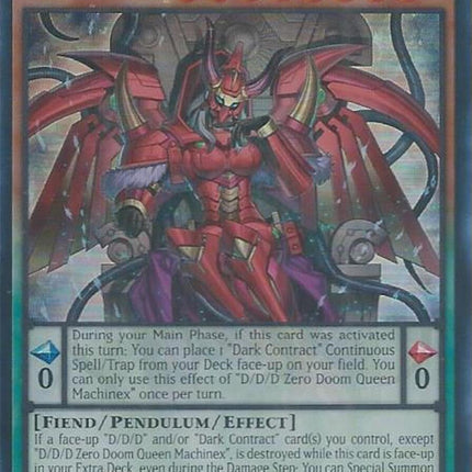 D/D/D Zero Doom Queen Machinex [DOOD-EN003] Ultra Rare