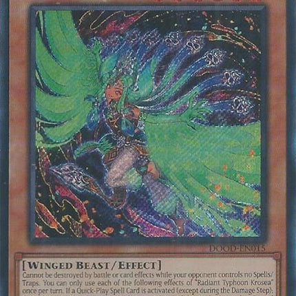 Radiant Typhoon Krosea [DOOD-EN015] Secret Rare