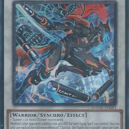 Chanbar, the Flashy Sportsknight [DOOD-EN083] Super Rare