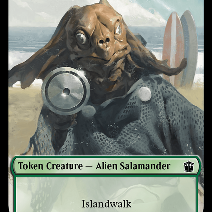 Alien Rhino // Alien Salamander Double-Sided Token (Surge Foil) [Doctor Who Tokens]