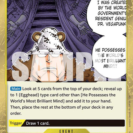 He Possesses the World's Most Brilliant Mind (Pirate Foil) [Premium Booster -The Best- Vol. 2]
