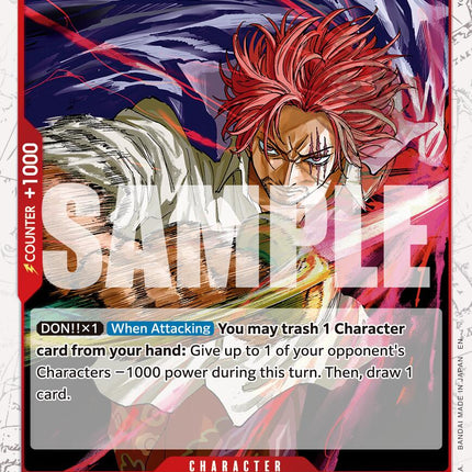 Shanks (P-083) (Pirate Foil) [Premium Booster -The Best- Vol. 2]