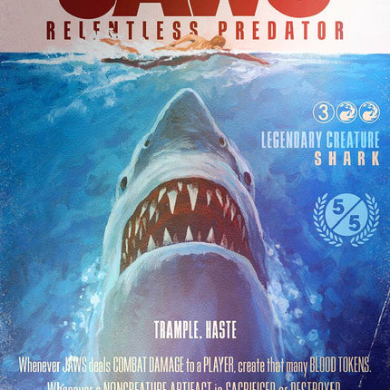 Jaws, Relentless Predator (Rainbow Foil) [Secret Lair Drop Series]