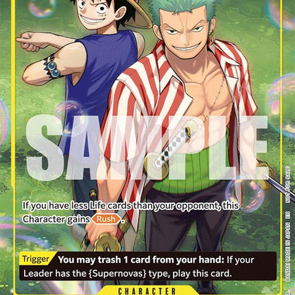 Roronoa Zoro (Learn Together Deck Set - Set Sail Event) [One Piece Promotion Cards]