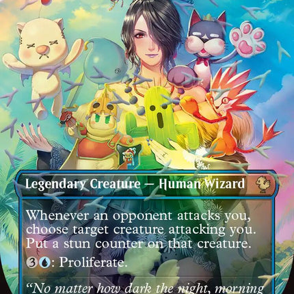 Lulu, Stern Guardian (Borderless) (Chocobo Track Foil) [FINAL FANTASY Commander]