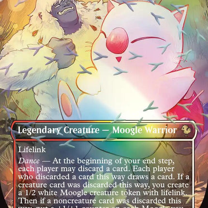 Mog, Moogle Warrior (Borderless) (Chocobo Track Foil) [FINAL FANTASY Commander]