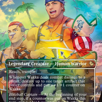 Wakka, Devoted Guardian (Borderless) (Chocobo Track Foil) [FINAL FANTASY Commander]
