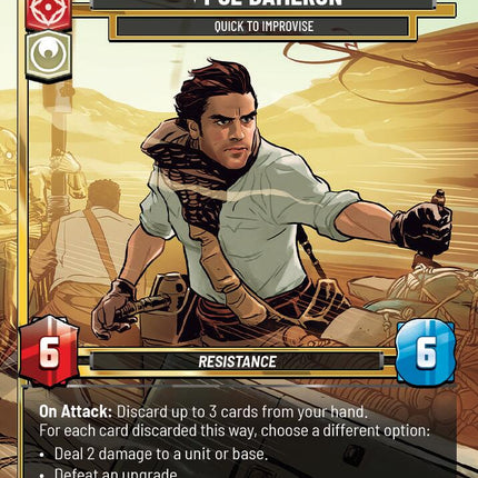Poe Dameron - Quick to Improvise (168) (168) [Sector and Regional Promos: Season 1]