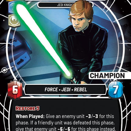 Luke Skywalker - Jedi Knight (Champion) (175) (175) [Sector and Regional Promos: Season 1]