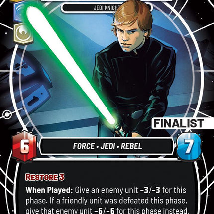 Luke Skywalker - Jedi Knight (Finalist) (176) (176) [Sector and Regional Promos: Season 1]