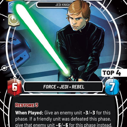 Luke Skywalker - Jedi Knight (Top 4) (177) (177) [Sector and Regional Promos: Season 1]