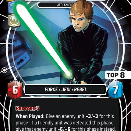 Luke Skywalker - Jedi Knight (Top 8) (178) (178) [Sector and Regional Promos: Season 1]