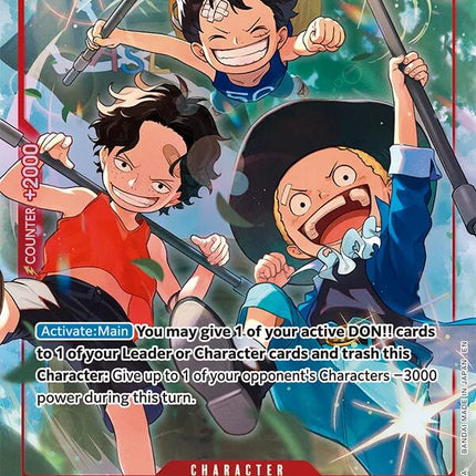 Ace & Sabo & Luffy (Alternate Art) [Carrying On His Will]