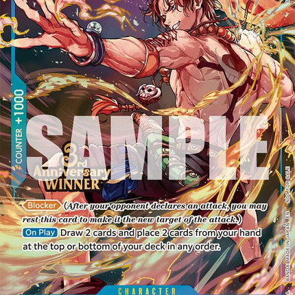 Portgas.D.Ace (OP07-053) (3rd Anniversary Winner) [One Piece Promotion Cards]