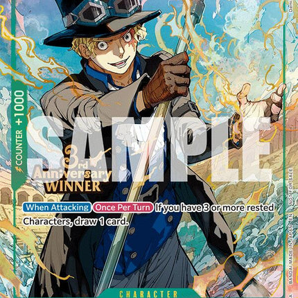 Sabo (OP09-027) (3rd Anniversary Winner) [One Piece Promotion Cards]