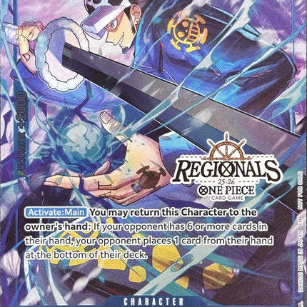 Trafalgar Law (CS 25-26 Regionals Textured Chase Promo) [One Piece Promotion Cards]