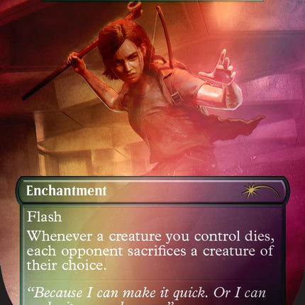 Ellie's Rage - Dictate of Erebos (Rainbow Foil) [Secret Lair Drop Series]