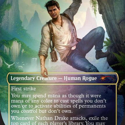Nathan Drake, Treasure Hunter (Rainbow Foil) [Secret Lair Drop Series]