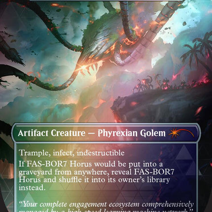 FAS-BOR7 Horus - Blightsteel Colossus (Rainbow Foil) [Secret Lair Drop Series]