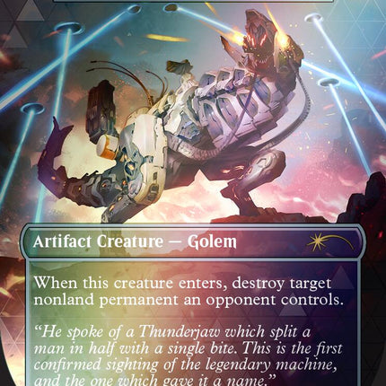 Thunderjaw - Meteor Golem (Rainbow Foil) [Secret Lair Drop Series]