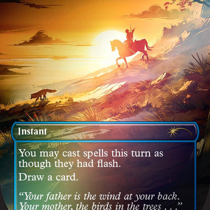 Borne Upon a Wind (Rainbow Foil) [Secret Lair Drop Series]