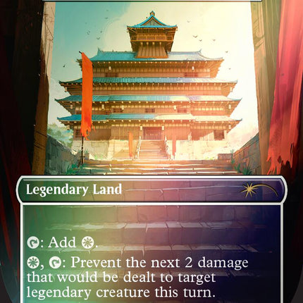 Castle Shimura - Eiganjo Castle (Rainbow Foil) [Secret Lair Drop Series]