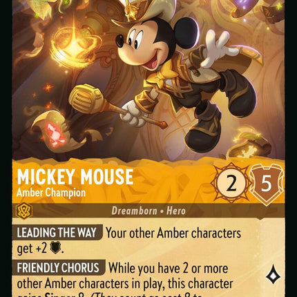Mickey Mouse - Amber Champion (23/204) [Whispers in the Well]