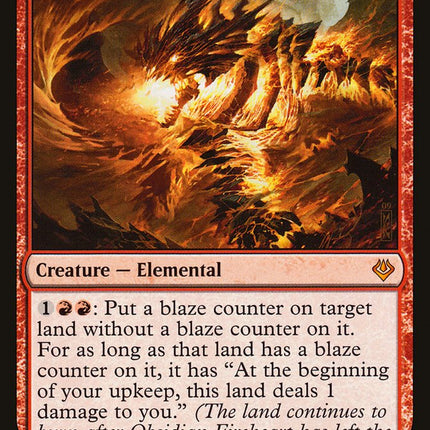 Obsidian Fireheart [Archenemy: Nicol Bolas]