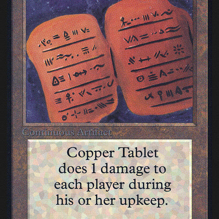 Copper Tablet [Alpha Edition]