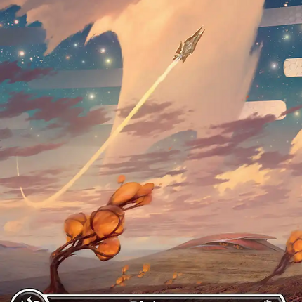 Plains (0367) (Borderless) (Galaxy Foil) [Edge of Eternities]