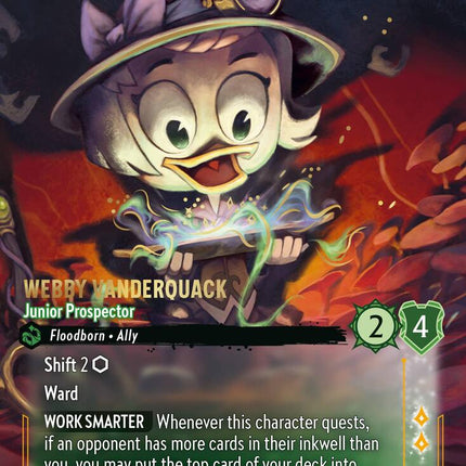 Webby Vanderquack - Junior Prospector (Enchanted) (229/204) [Whispers in the Well]
