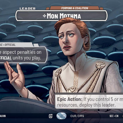 Mon Mothma - Forming a Coalition (Showcase) (1029) (1029) [Secrets of Power]