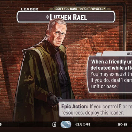 Luthen Rael - Don't You Want To Fight For Real? (Showcase) (1033) (1033) [Secrets of Power]