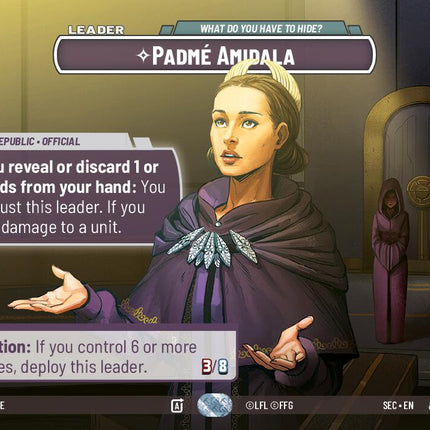 Padme Amidala - What Do You Have to Hide? (Showcase) (1036) (1036) [Secrets of Power]