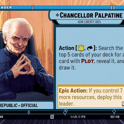 Chancellor Palpatine - How Liberty Dies (Hyperspace) (265) (265) [Secrets of Power]