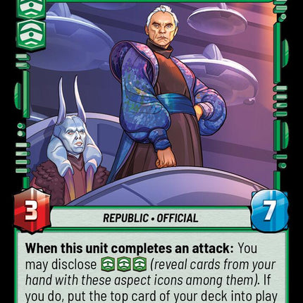 Chancellor Valorum - Civil Servant (Foil) (617) (617) [Secrets of Power]