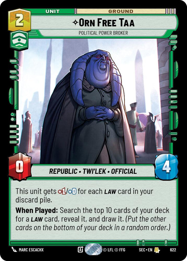 Orn Free Taa - Political Power Broker (Foil) (622) (622) [Secrets of Power]