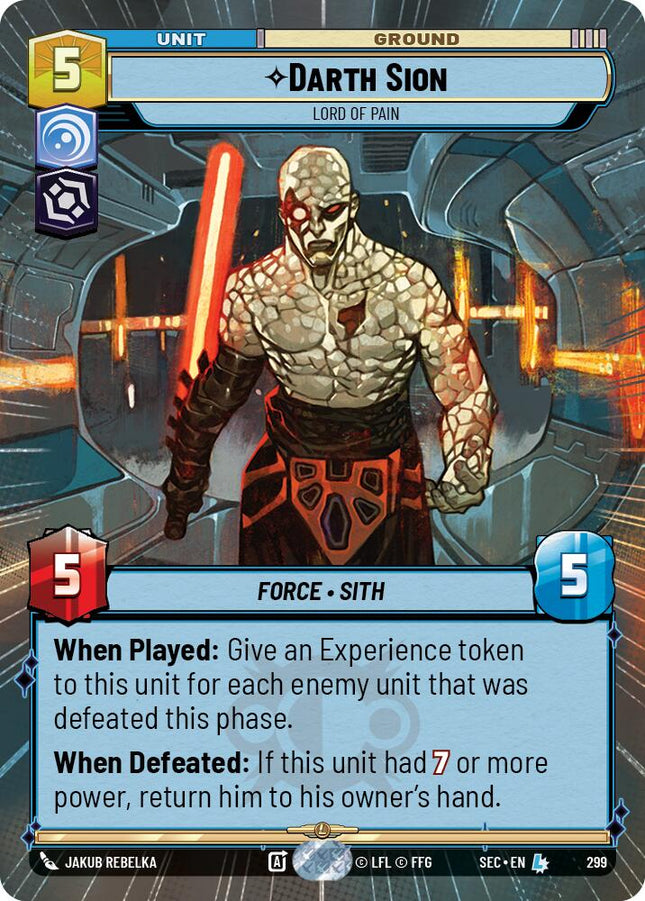 Darth Sion - Lord of Pain (Hyperspace) (299) (299) [Secrets of Power]