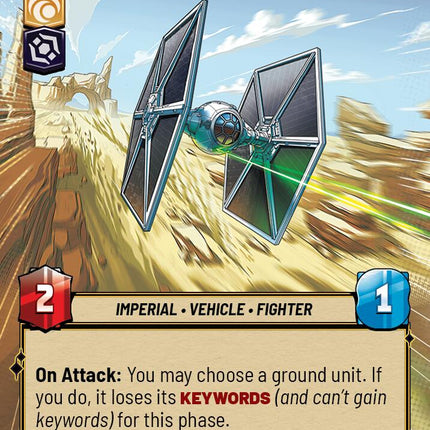 Screeching TIE Fighter (449) (Hyperspace) (449) [Secrets of Power]