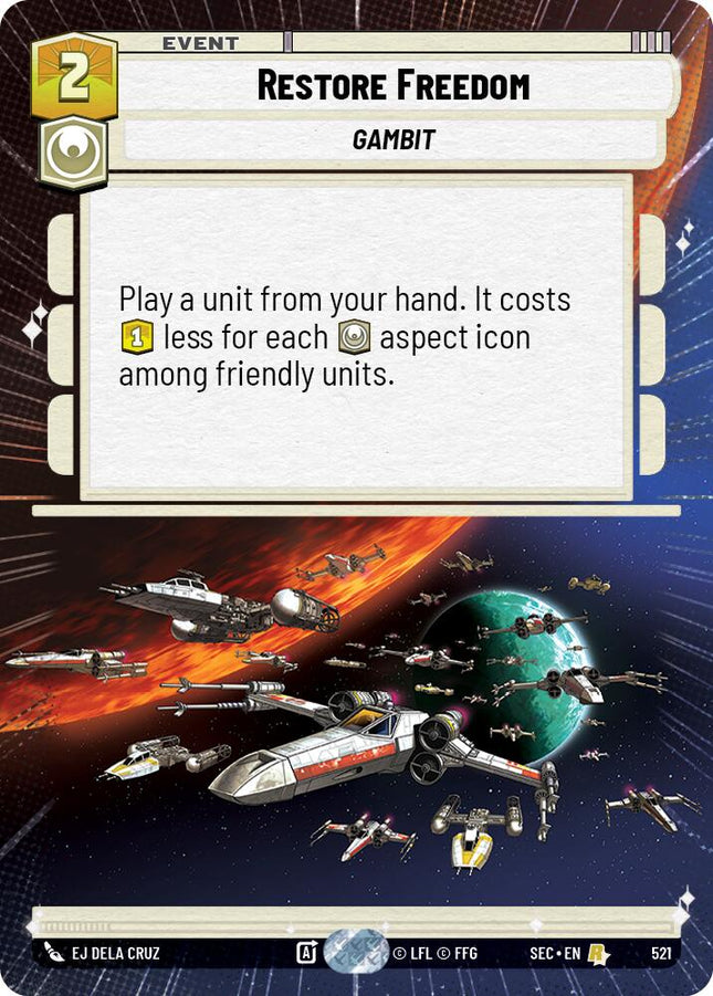 Restore Freedom (521) (Hyperspace) (521) [Secrets of Power]