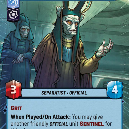 Nute Gunray - Escaping Justice (Hyperspace Foil) (787) (787) [Secrets of Power]