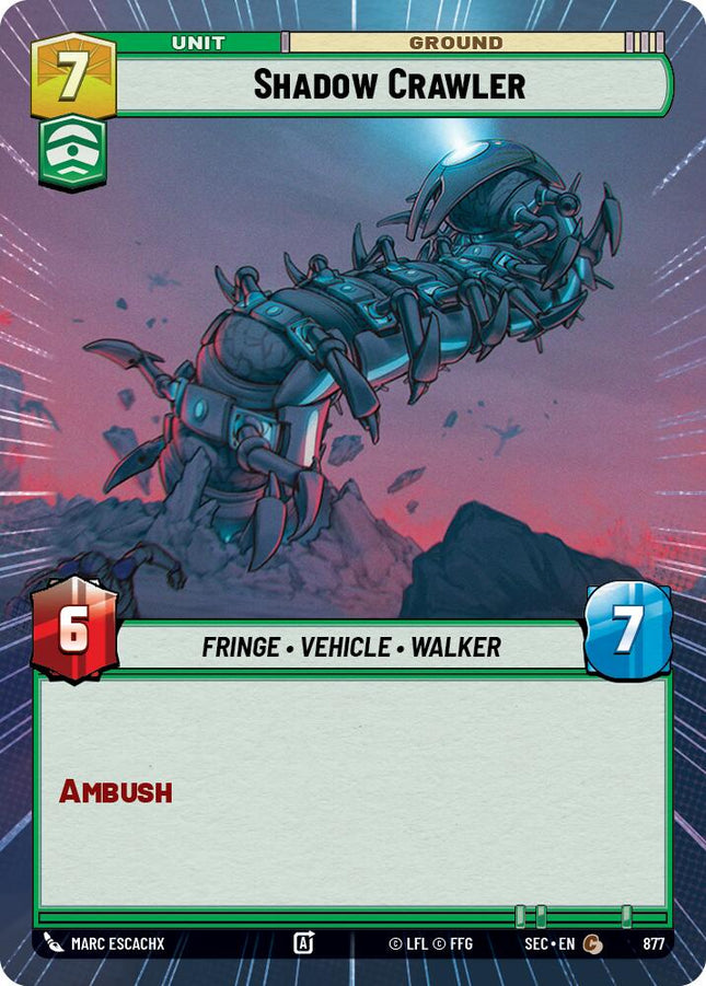Shadow Crawler (877) (Hyperspace Foil) (877) [Secrets of Power]