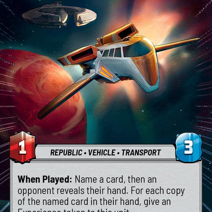 Inspector's Shuttle (1016) (Hyperspace Foil) (1016) [Secrets of Power]