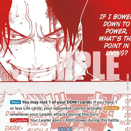 If I Bowed Down to Power, What's the Point in Living? (3rd Anniversary Treasure Campaign Pack) [One Piece Promotion Cards]