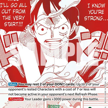 I Know You're Strong... So I'll Go All Out from the Very Start!!! (3rd Anniversary Treasure Campaign Pack) [One Piece Promotion Cards]