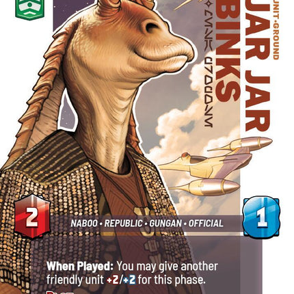 Jar Jar Binks - Mesa Propose (Prestige Foil) (1100) (1100) [Secrets of Power]