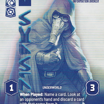 Garindan - Information Broker (Prestige Foil) (1117) (1117) [Secrets of Power]