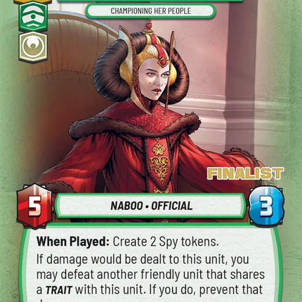 Queen Amidala - Championing Her People (Finalist) (29) (29) [Organized Play Promos]