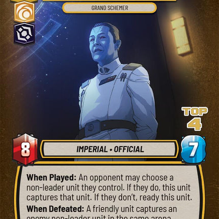 Grand Admiral Thrawn - Grand Schemer (Top 4) (34) (34) [Organized Play Promos]