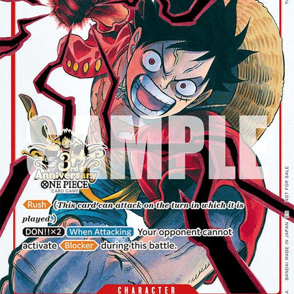 Monkey.D.Luffy (ST01-012) (3rd Anniversary Tournament 3 Brothers Pack) [Carrying On His Will: 3rd Anniversary Tournament Cards]